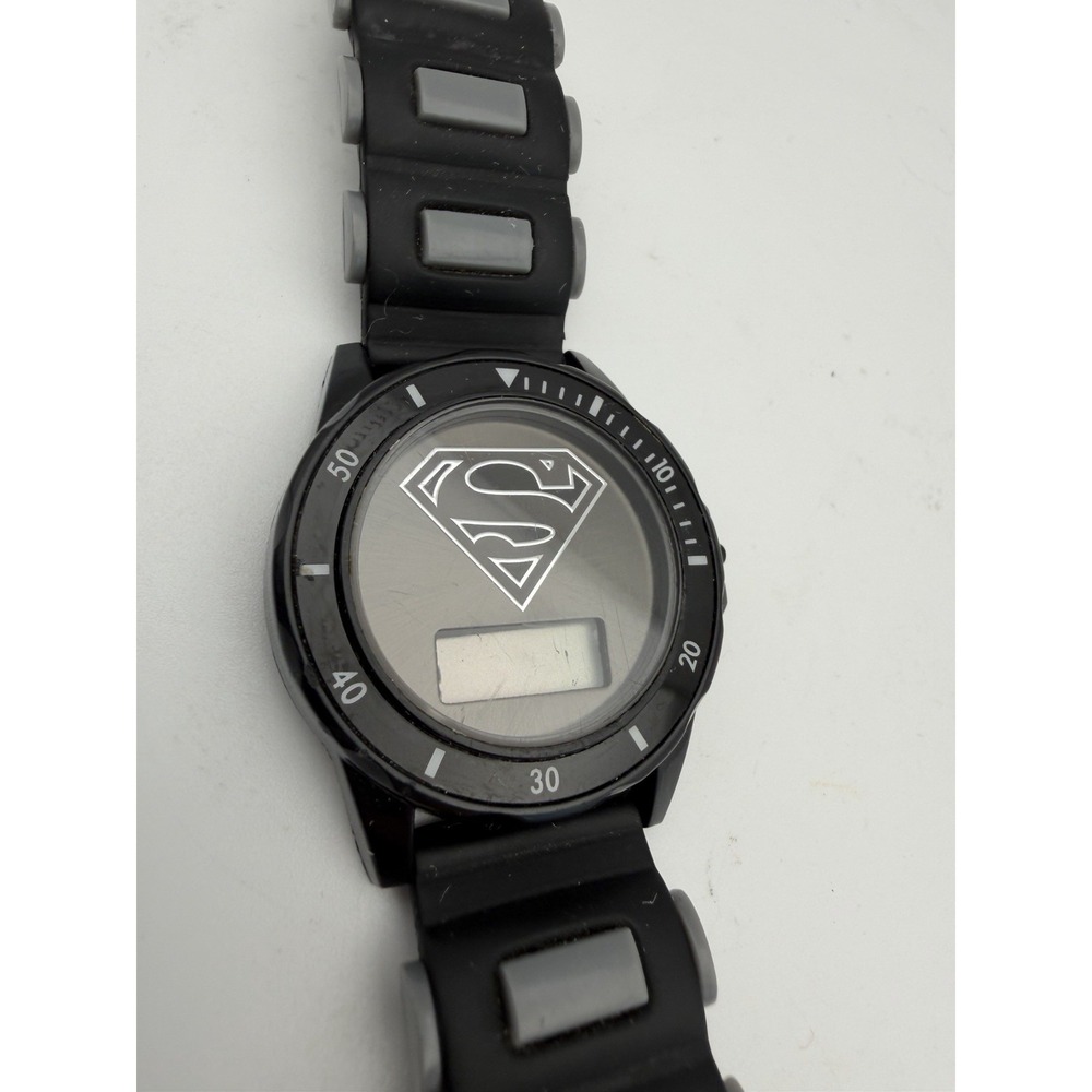 Boys Black & Gray Superman Digital Watch
